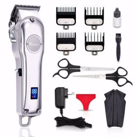 Men Hair Trimmer 3 in 1 IPX7 Waterproof Beard Trimmer Grooming Kit Cordless Hair Clipper for Women & Children LED Display USB Rechargeable