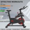 Indoor Cycling Exercise Bike Stationary, Home Gym Workout Fitness Bike with Comfortable Cusion, LCD Display and Hand Pulse