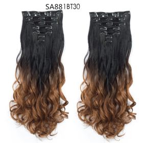 Long Curly Hair High Temperature Silk Curtain (Option: Y)