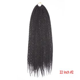 Crochet Hair Senegal Box Braids Braid Hair Extension (Option: S2-22Inch-5Pcs)