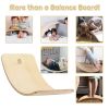 Kids Fitness Toy 12 Inch C Shape Wooden Wobble Balance Board